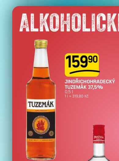 JINDŘICHOHRADECKÝ TUZEMÁK 37,5% 0,5l