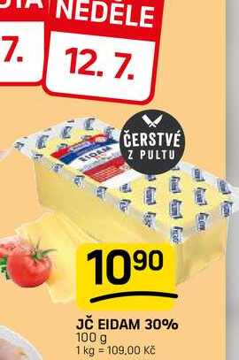 JČ EIDAM 30% 100 g