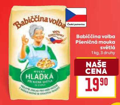 Babiččina volba Pšeničná mouka světlá 1 kg