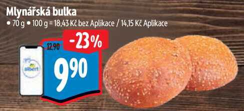 Mlynářská bulka, 70 g