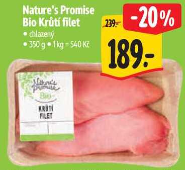 Nature's Promise Bio Krůtí filet, 350 g