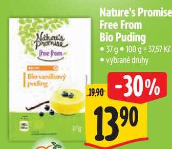 Nature's Promise Free From Bio Puding, 37 g