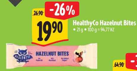 HealthyCo Hazelnut Bites, 21 g