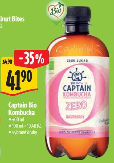 Captain Bio Kombucha, 400 ml