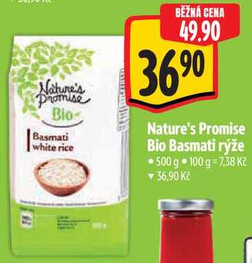 Nature's Promise Bio Basmati rýže, 500 g 