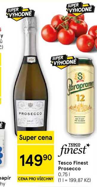 Tesco Finest Prosecco, 0.75 l