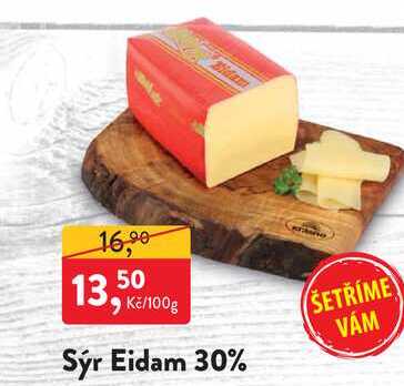 Sýr Eidam 30% 100g