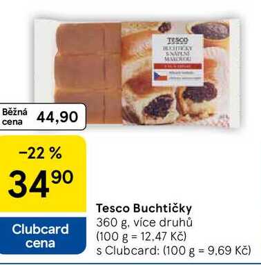 Tesco Buchtičky, 360 g, více druhů