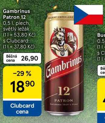 Gambrinus Patron 12, 0,5 l