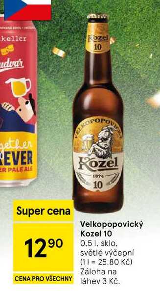 Velkopopovický Kozel 10, 0,5 l 
