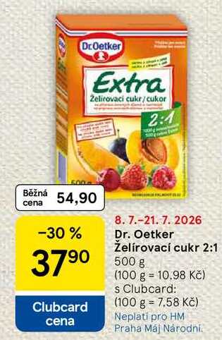 Dr. Oetker Želírovací cukr 2:1, 500 g 
