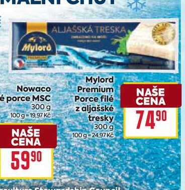 Mylord Premium Porce filé z aljašské tresky 300 g