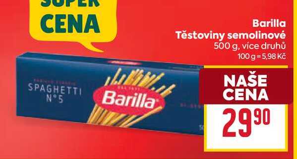 Barilla Těstoviny semolinové 500 g 