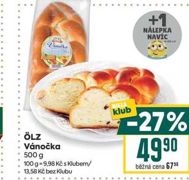 ÖLZ Vánočka 500 g