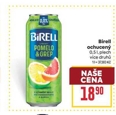 Birell ochucený 0,51, plech