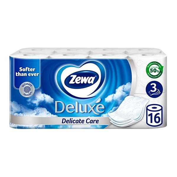 Zewa Deluxe Delicate Care toaletní papír 3 vrstvý, 16 rolí Košík.cz
