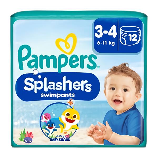 Pampers Kalhotkové plenky Splashers Carry Pack Baby Shark, velikost 3, 12ks Košík.cz