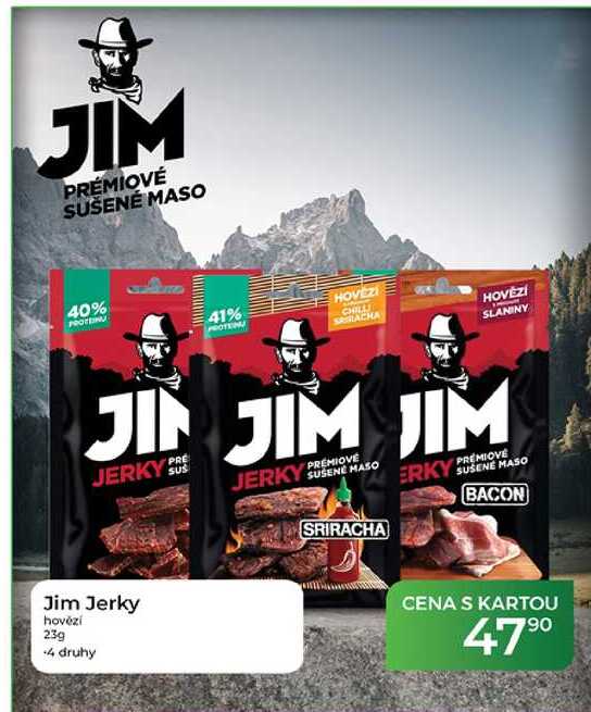 Jim Jerky hovězí 23g