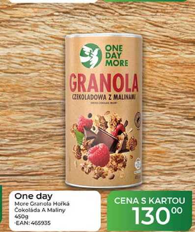 One day More Granola Hořká Čokoláda A Maliny 450g