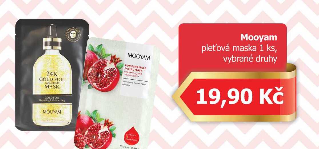 Mooyam pleťová maska 1 ks