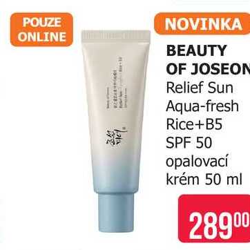 BEAUTY OF JOSEON Relief Sun Aqua-fresh Rice+B5 SPF 50 opalovací krém 50 ml Teta drogerie