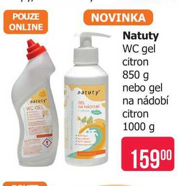 Natuty WC gel citron 850 g Teta drogerie