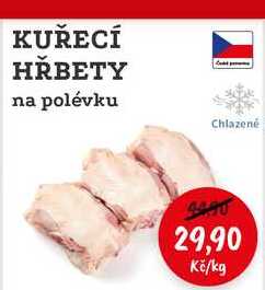 KUŘECÍ HŘBETY na polévku 1kg
