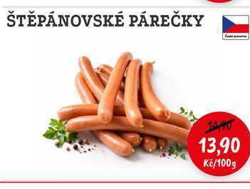 ŠTĚPÁNOVSKÉ PÁREČKY 100g