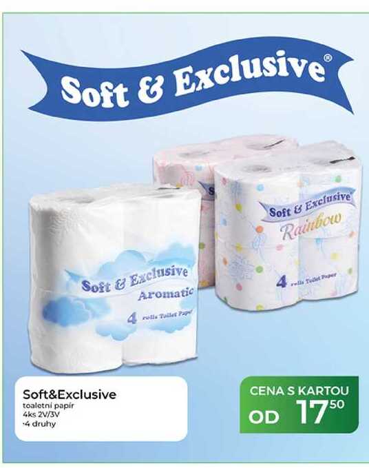 Soft&Exclusive toaletni papir 4ks 2V/3V