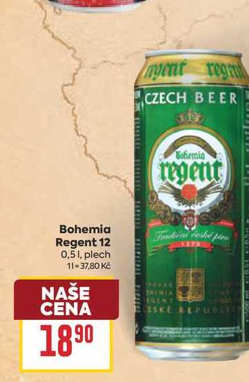 Bohemia Regent 12 0,51, plech