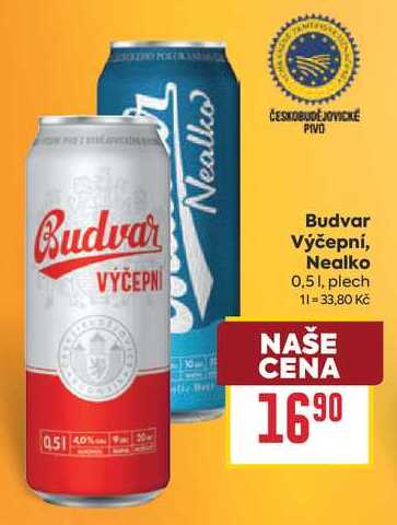 Budvar Výčepní 0,51, plech