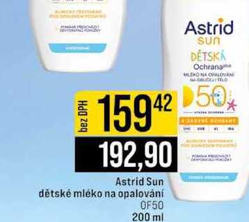 Astrid Sun dětské mléko na opalování OF50 200 ml