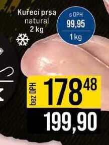 Kuřecí prsa natural 2 kg 1kg
