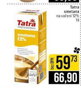 Tatra smetana na vaření 12% 1l