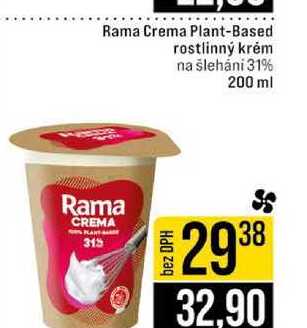 Rama Crema Plant-Based rostlinný krém na šleháni 31% 200 ml