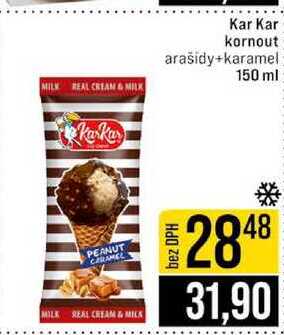 Kar Kar kornout arašidy+karamel 150 ml