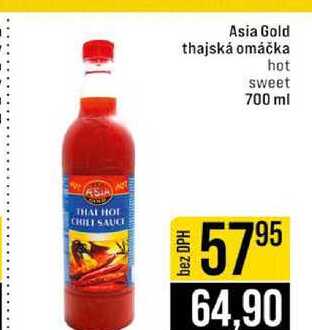 Asia Gold thajská omáčka hot sweet 700 ml