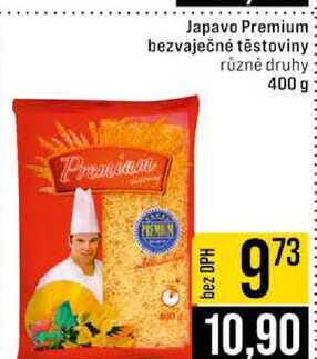 Japavo Premium bezvaječné těstoviny různé druhy 400 g 