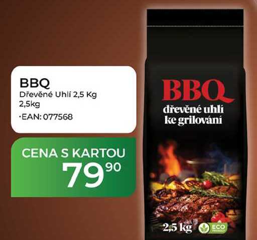 BBQ Dřevěné Uhlí 2,5 Kg 