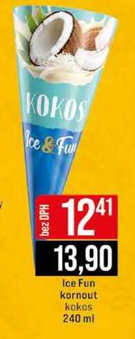 Ice Fun kornout kokos 240 ml