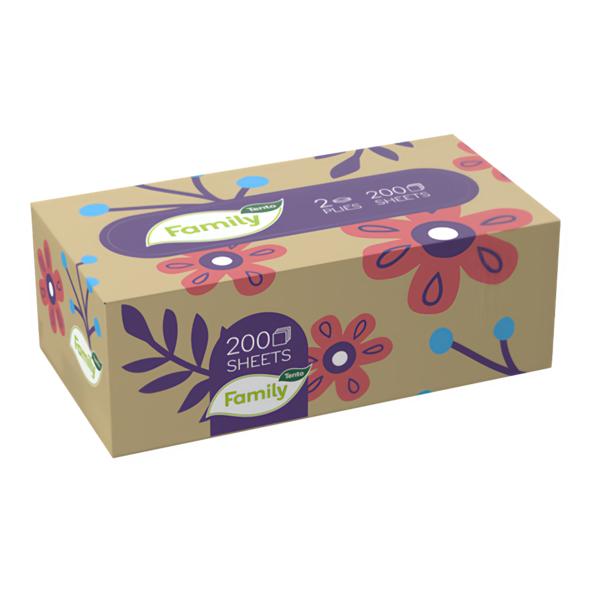 Tento Kapesníky 2vrstvé, family box Košík.cz