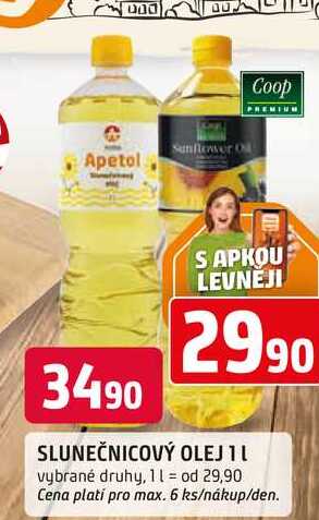 apetol SLUNEČNICOVÝ OLEJ 1L