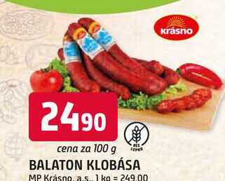BALATON KLOBÁSA 100g