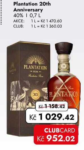 Plantation 20th Anniversary 40% | 0,7 L