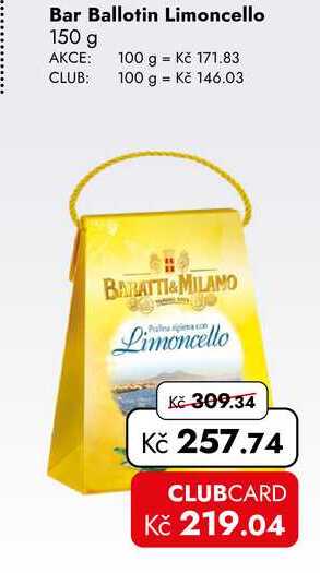 Bar Ballotin Limoncello 150 g