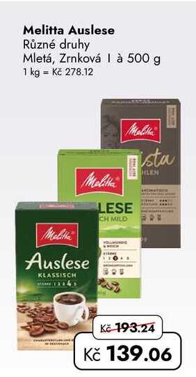 Melitta Auslese 500 g  