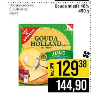 Gouda mladá 48% 450 g