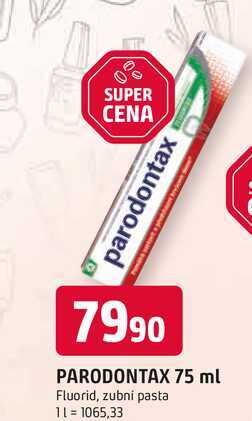PARODONTAX 75 ml Fluorid, zubní pasta Trefa