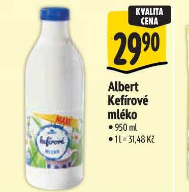 Albert Kefírové mléko 950 ml