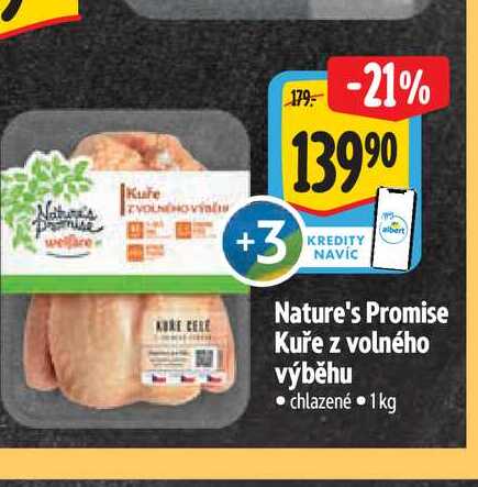 Nature's Promise Kuře z volného výběhu 1kg